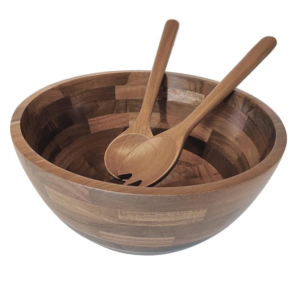 Acacia Wooden Salad Set 2 Pieces: Salad Servers Serving Utensils Salad  Tossers Salad Spoon Salad Fork Birthday Gifts 