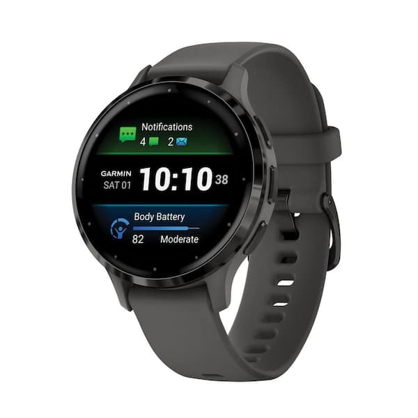 Garmin Forerunner 165 43mm Running Smartwatch in Slate Gray/Black