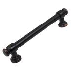 5 in. Center-to-Center Oil Rubbed Bronze Modern Solid Steel Euro Cabinet Bar Pull (10-Pack)
