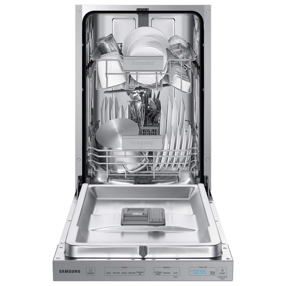 18-inch Stainless Steel Top Control Built-in Dishwasher