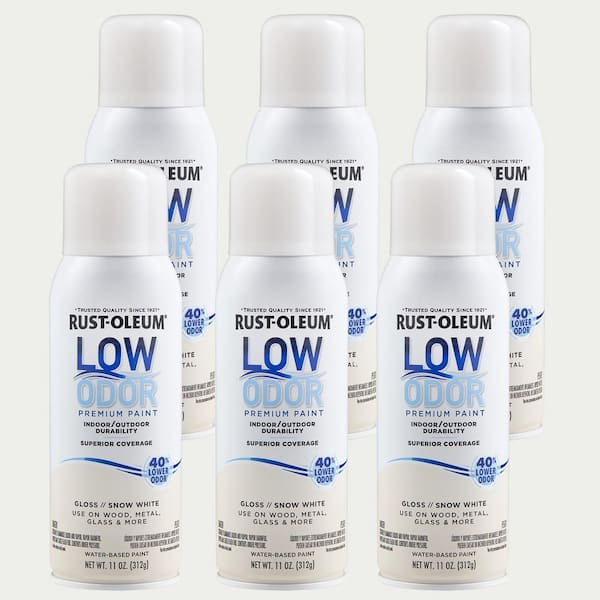 11 oz. Gloss Snow White Low Odor Water-Based Spray (Case of 6)