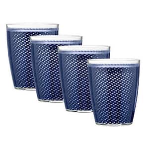 Fishnet 14 oz. Navy Insulated Drinkware (Set of 4)