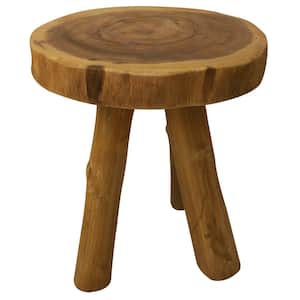 Teak-Log Series Teak Wood Outdoor Side Table