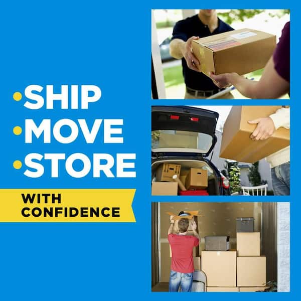 1.88 in. x 163.8 ft. Heavy Duty Shipping Packaging Tape with Dispensers (Case of 6,4-Packs)