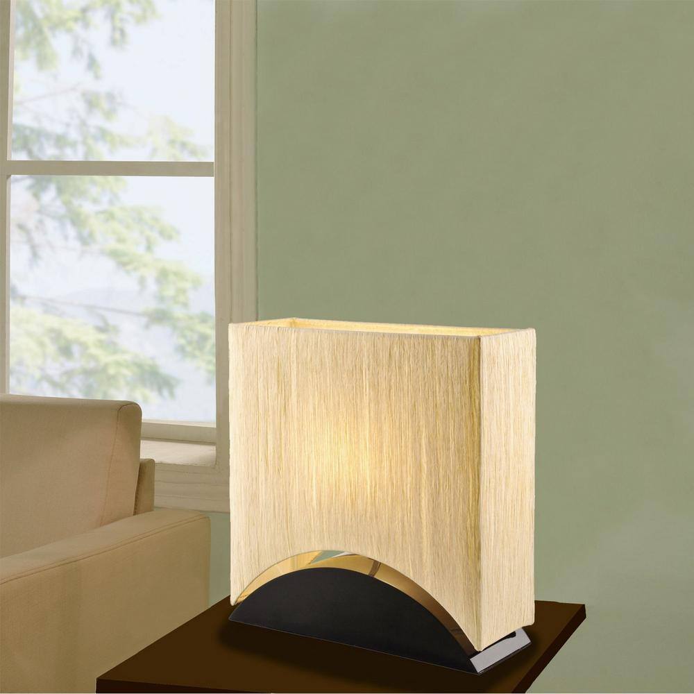 Sakura Black Lacquer Wood Table Lamp with Premium Paper Shade