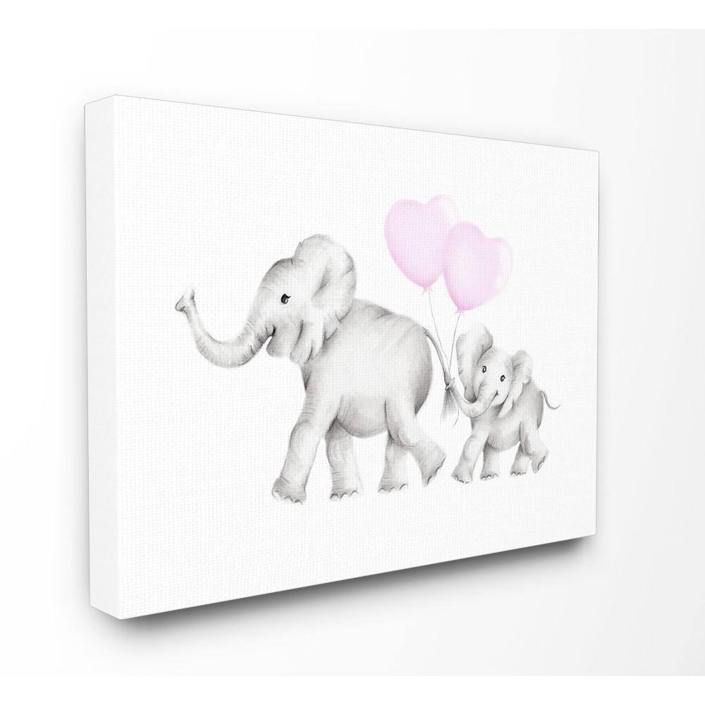 "30 in. x 40 in. ""Mama and Baby Elephants"" by Studio Q Printed Canvas Wall Art" price history on PriceWatchPro