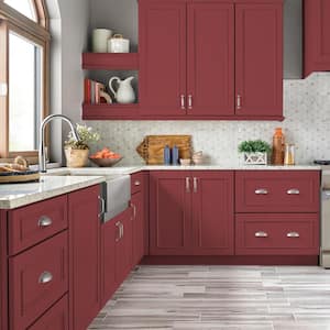 1 qt. #150D-7 Regal Red Semi-Gloss Enamel Interior Cabinet and Trim Paint
