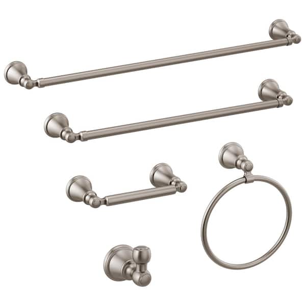 Delta Woodhurst Wall Mount Round Closed Towel Ring Bath Hardware