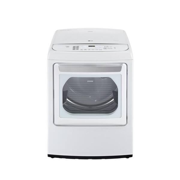 LG 7.3 cu. ft. Gas Dryer with EasyLoad and Steam in White