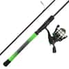 Green 6 ft. 6 in. Carbon Fiber Fishing Rod and Reel Combo - Portable 3-Piece  Pole with 3000 Aluminum Spinning Reel 390846MUY - The Home Depot