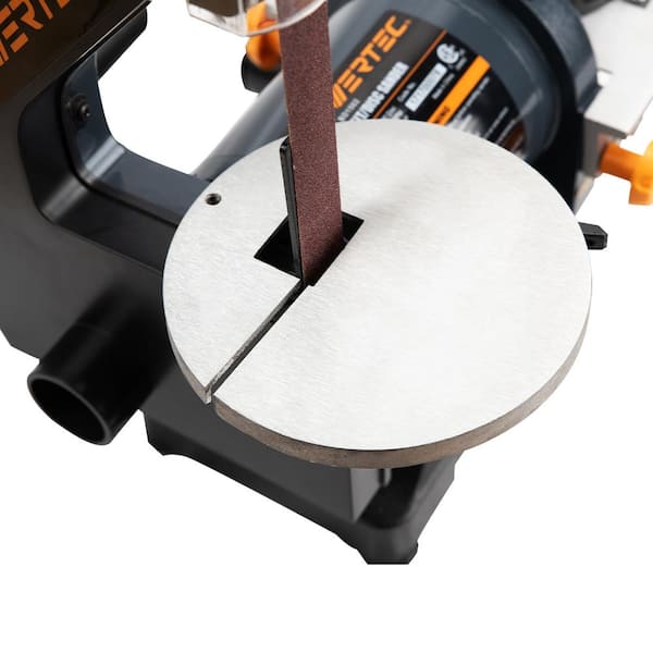 POWERTEC 1 in. x 30 in. Belt Sander with 5 in. Sanding Disc, Belt Disc  Sander for Woodworking BD1502 - The Home Depot