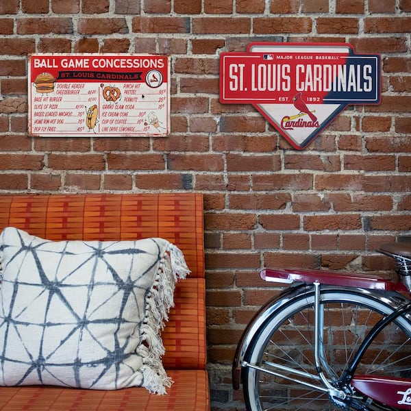 St. Louis Cardinals Fan Man Cave Metal Sign 8 x 12 : Sports Fan Street  Signs : Sports & Outdoors 