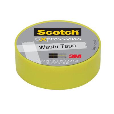 Scotch 0.59 in. x 10.9 yds. Pastel Green Expressions Washi Tape (Case of 36)