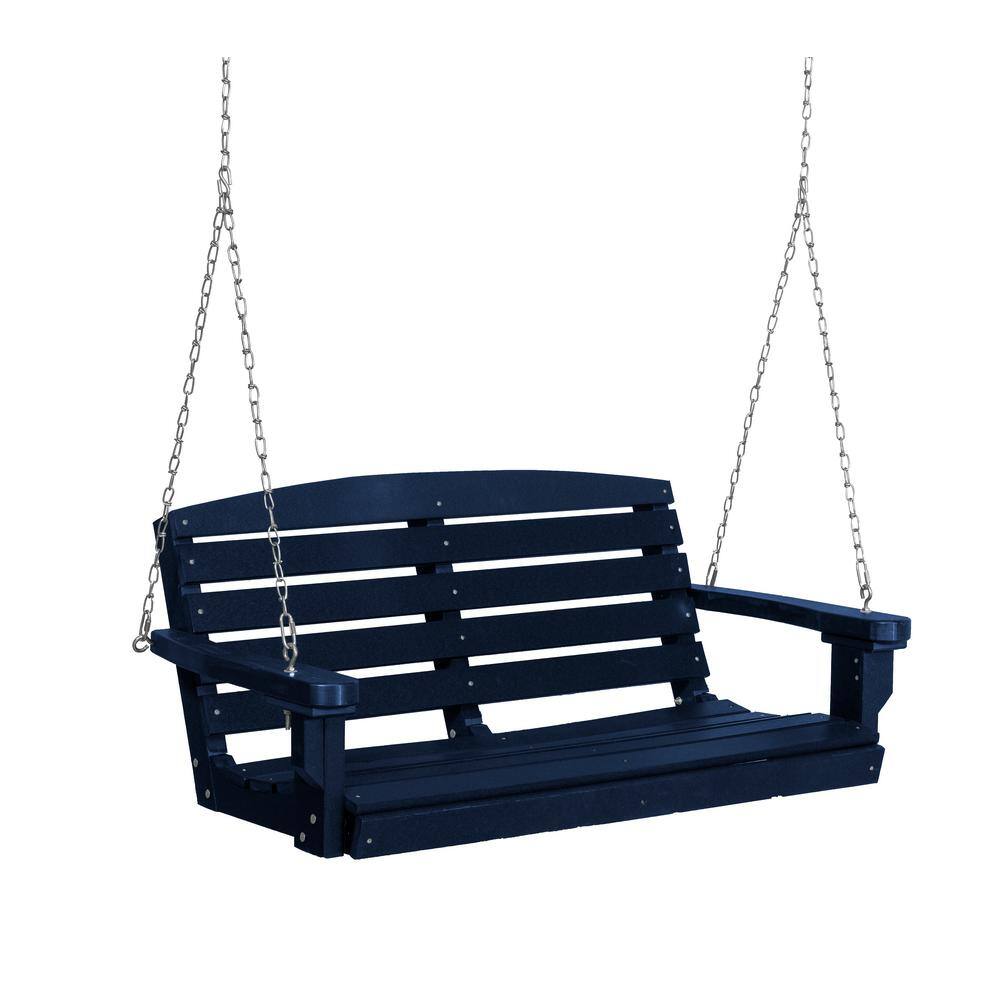 Patriot Blue HDPE Classic 2-Person Porch Swing