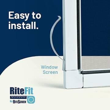 Window Screen Kit with Mesh 36 in. White
