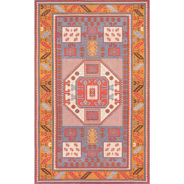 nuLOOM Marnie Tribal Rust 6 ft. x 9 ft. Area Rug