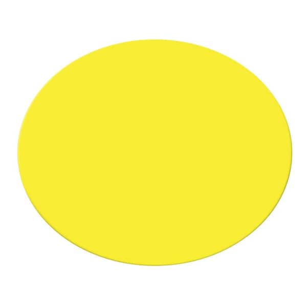 Hillman 18.75 in. x 23 in. Corrugated Plastic Yellow Oval Create-a-Sign