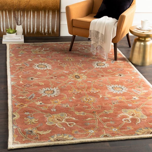 Albi Peach 8 ft. x 11 ft. Indoor Area Rug