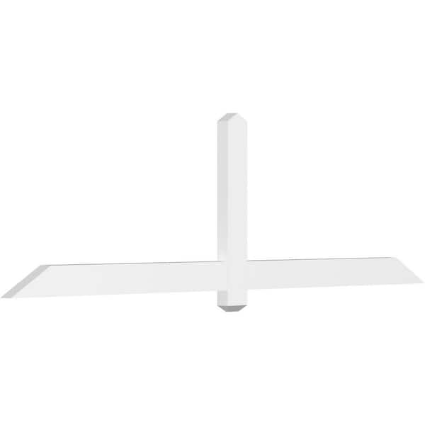 Ekena Millwork Eugene 84 in. W x 24.5 in. H x 2 in. D Signature Polyurethane Bracket