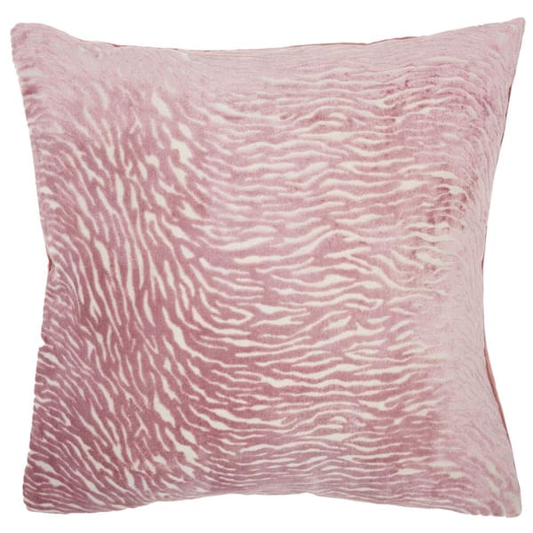 Mina Victory Luminescence Rose 20 in. x 20 in. Throw Pillow