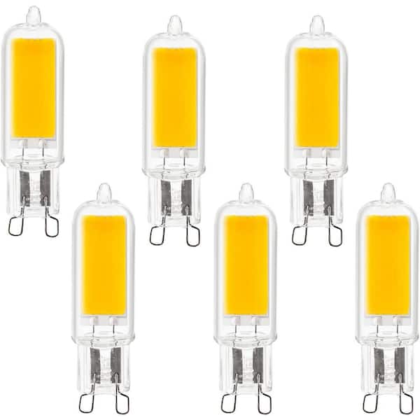 Sunlite 60-Watt Equivalent G9 UL Listed T4 LED Light Bulb Warm White 2700K (6-Pack)