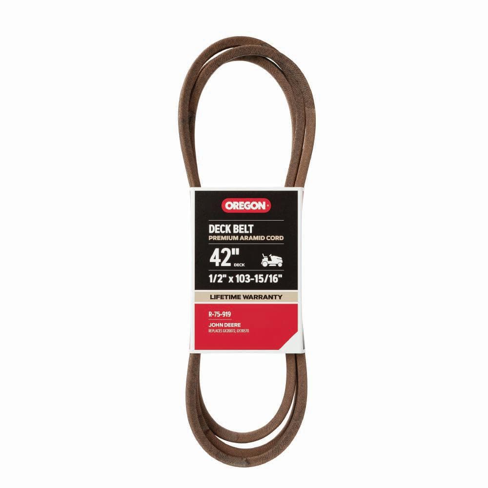 Replacement Belt 1/2 in. x 103-15/16 in. for 42 in. Deck Riding Mowers, Fits John Deere (R-75-919) price history on PriceWatchPro