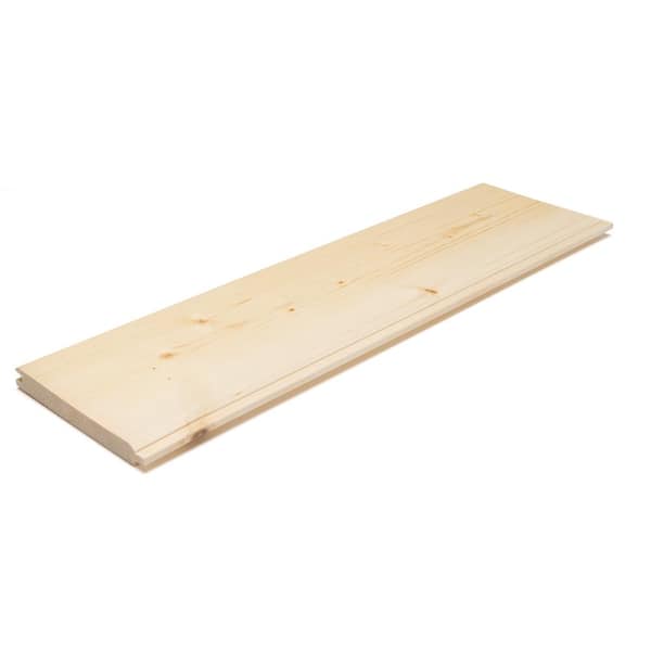 Unbranded 1 in. T x 6 in. W x 8 ft. L Natural Pine T&G End Matched with 8--Pieces per Pack
