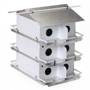 Purple Martin House Coates Round Entrance Holes 3 Floor 12 Room Assembled