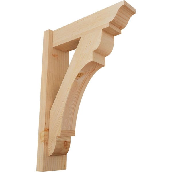 Ekena Millwork 6 in. x 26 in. x 18 in. Douglas Fir Olympic Traditional Smooth Outlooker