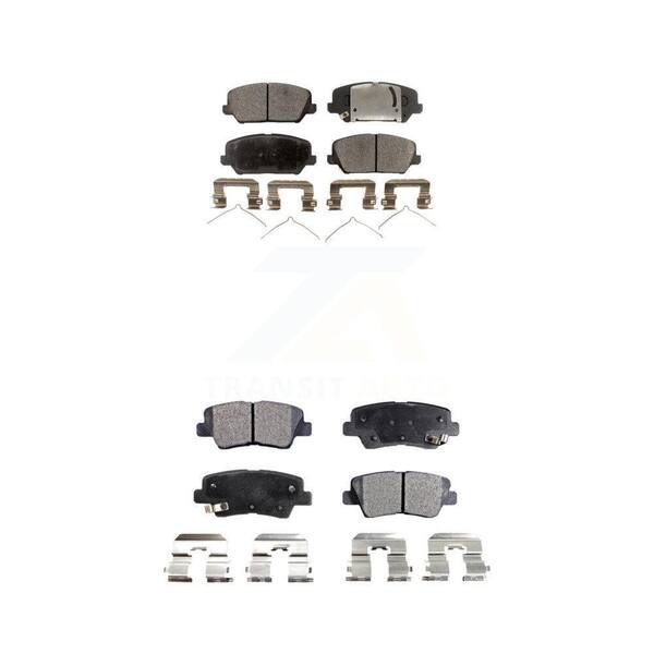TEC Front Rear Ceramic Brake Pads Kit For Kia Forte Forte5 SX KTC-100308