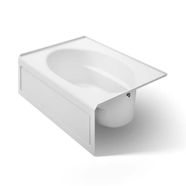 Windward 60 in. x 42 in. Soaking Bathtub with Right-Hand Drain in White
