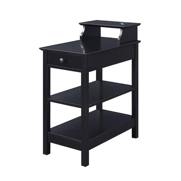 Acme Furniture Slayer 22 in. Black 29 Rectangle Wood End Table (1-Piece)
