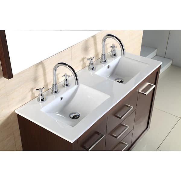 Bellaterra Home Cupertino 48 In W X 18, Home Depot Double Vanity 48