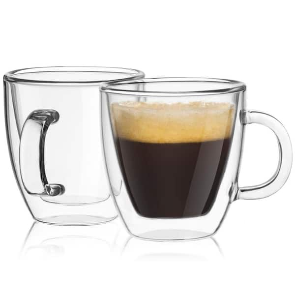 JoyJolt Savor 5.4 oz. Double Wall Espresso Glasses (Set of 4) MG20213