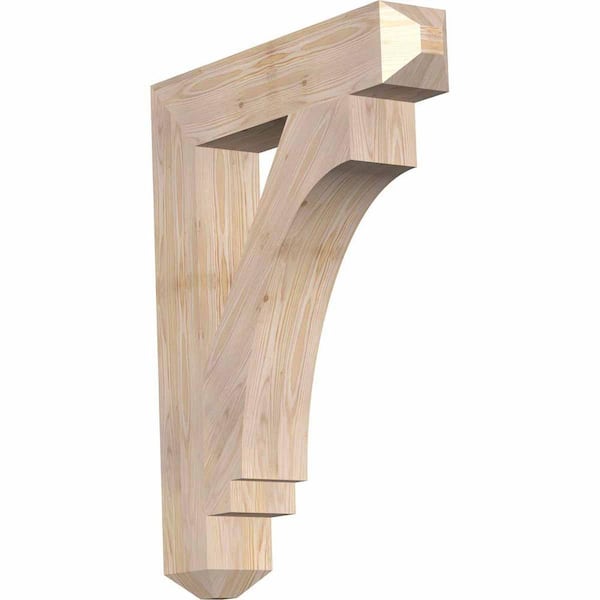 Ekena Millwork 5.5 in. x 38 in. x 30 in. Douglas Fir Imperial Craftsman Smooth Bracket