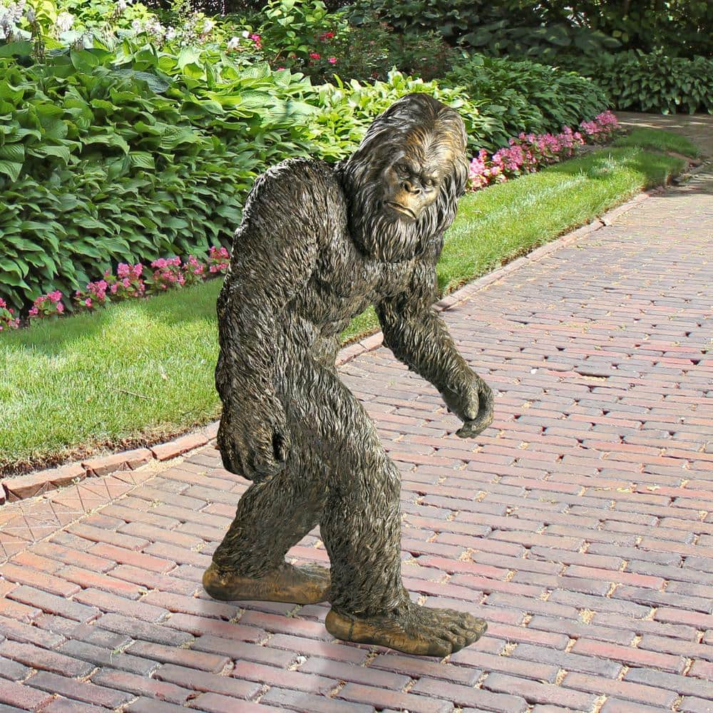 Large Hand-Painted Resin Bigfoot Garden Statue