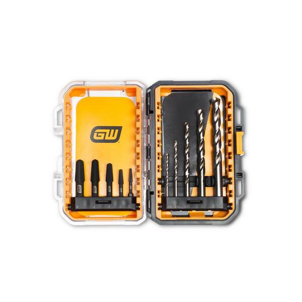 25-Piece Broken Bolt Extractor Set - Easy Out Drill Bit Guides For Stripped & Rusted Bolts