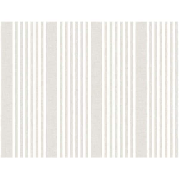 French Soft Linen Stripe Wallpaper