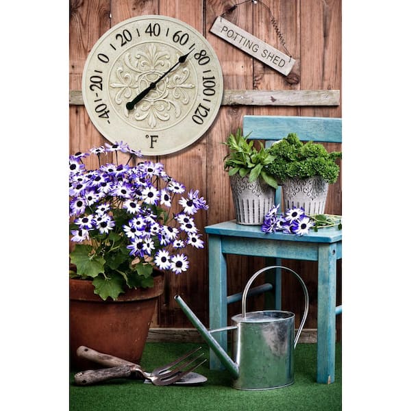 Rose 12″ Indoor Outdoor Wall Thermometer – Whitehall Products