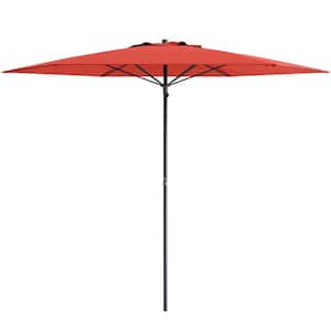 7.5 ft. Steel Beach Umbrella in Red