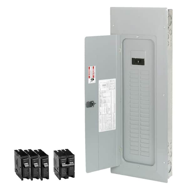 Eaton BR 200 Amp 40-Space 50-Circuit Indoor Main Breaker Loadcenter with Cover Value Pack (3-BR120, 1-BR230)