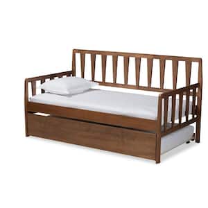 Midori Walnut Twin Daybed with Trundle