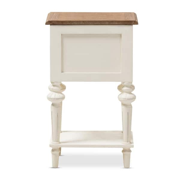 Baxton Studio Marquetterie French Provincial White Finished 2