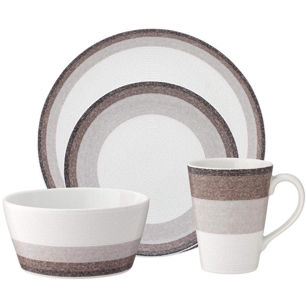 Noritake Colorscapes Layers Canyon Porcelain 4-Piece Coupe Place Setting (Service for 1)