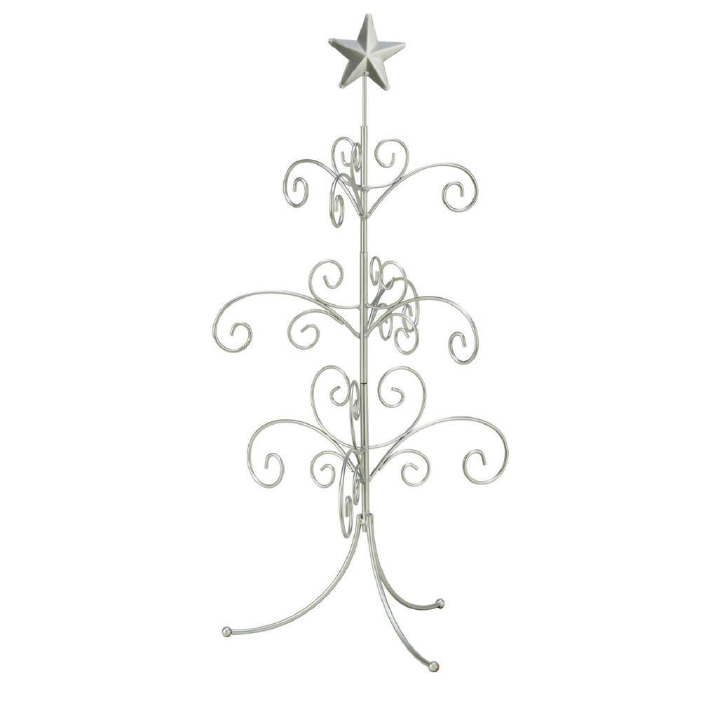 22 in. Silver Metal Christmas Ornament Tree with Hanging Branches price history on PriceWatchPro