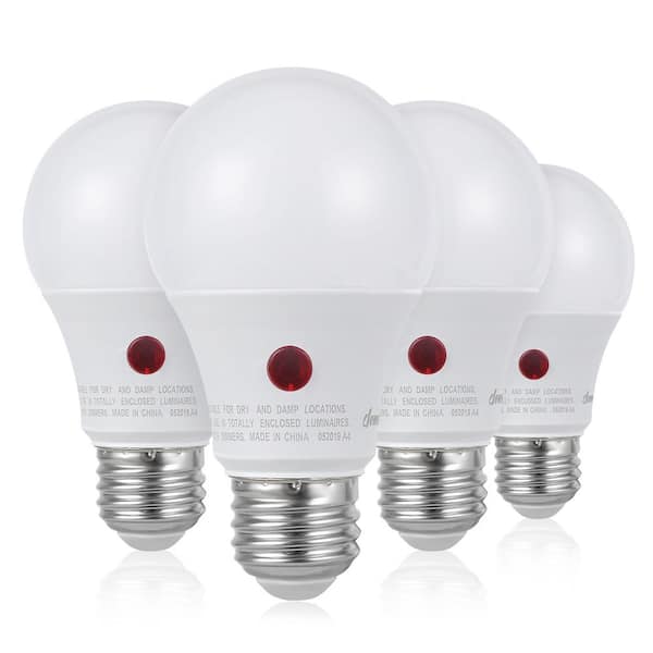 60-Watt Equivalent A19 Dimmable LED Light Bulb in Warm White (4-Pack)