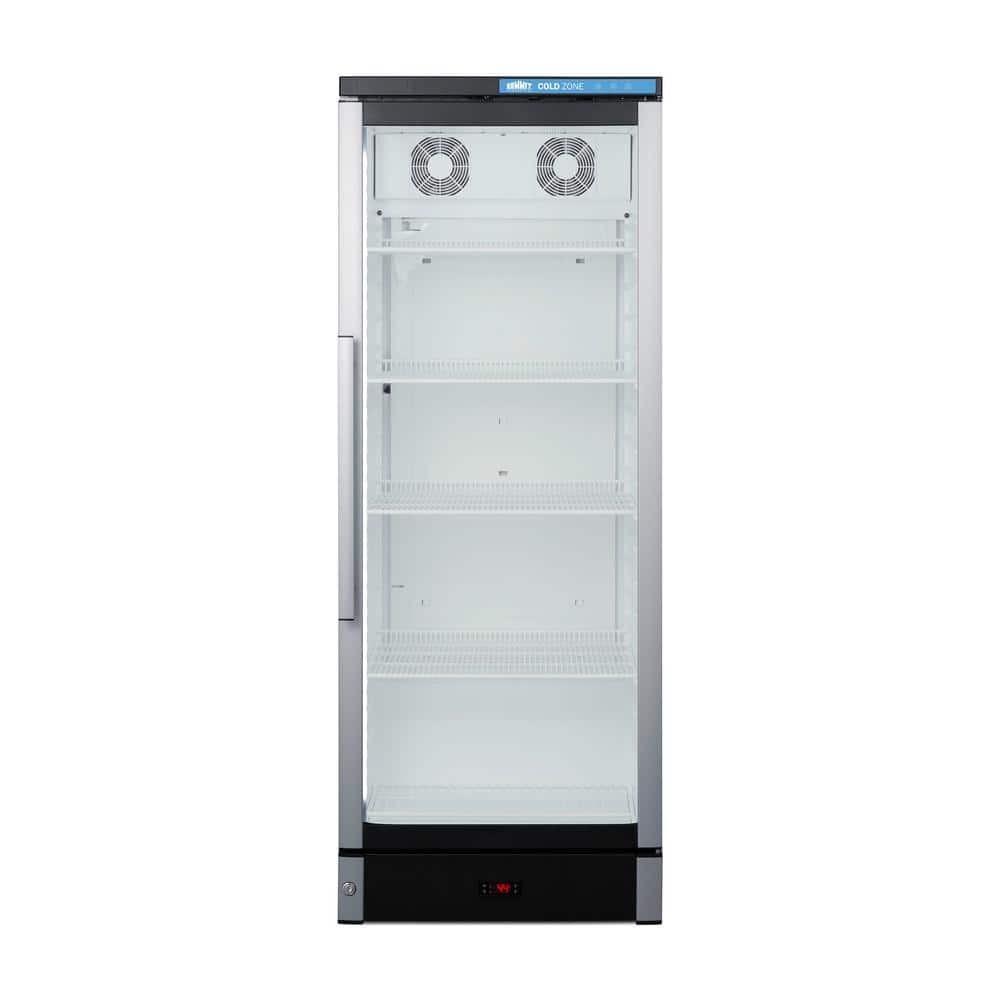 Summit Appliance 24 in. 9.9 cu. ft. Commercial Beverage Cooler in Stainless Steel, White