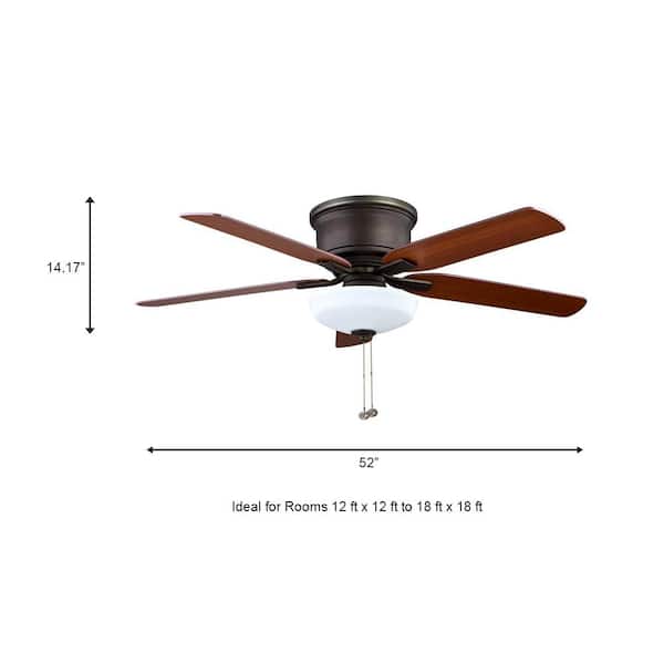 Oil-Rubbed Bronze Ceiling Fan Low Profile LED Light Kit Oil-Rubbed Bronze Ceiling Fan Low Profile LED Light Kit