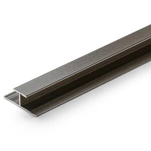 Mineral Bronze 8mm x 36 in. Aluminum T-Mold Floor Transition Strip