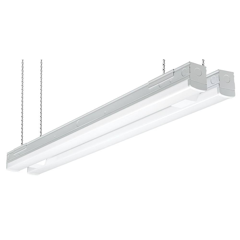 Commercial Electric 8 ft. (Two 4 ft.) 440Watt Equivalent Integrated